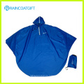 Azul Poliéster PVC Motocicleta Lluvia Poncho